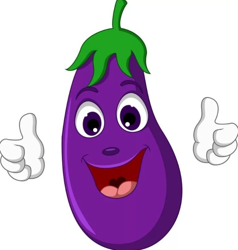 Create meme: vegetables eggplant, cheerful eggplant, eggplant for children