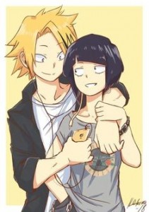 Создать мем: sero hanta x kaminari denki, kaminari denki, кьёка джиро и каминари денки