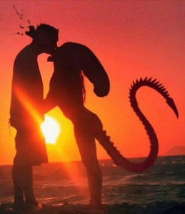 Create meme: romantic, kiss love, pictures of the two lovers at sunset