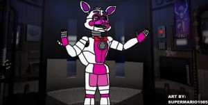 Create meme: funtime bonnie, five nights at, fnaf the mangle