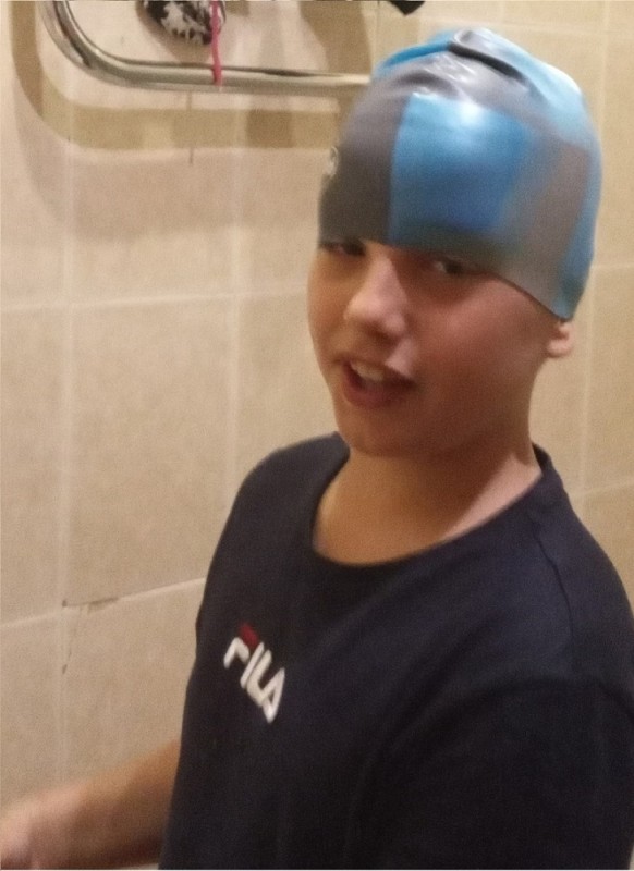 Create meme: boy , people , children's pool cap