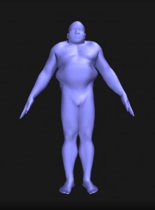 Create meme: 3 d model, Adam Hughes Dr Manhattan, body visualizer