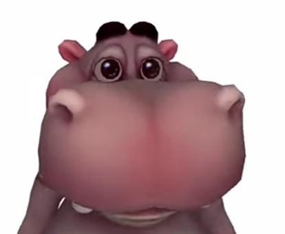 Create meme: the hippo is funny, little hippos, Hippo 