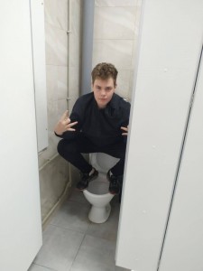 Create meme: people, male, funny toilets