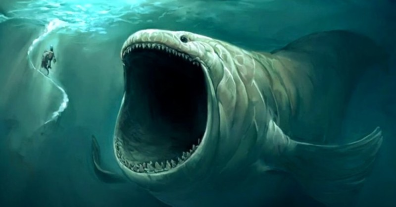 Create meme: sea monsters, the bloop sea monster, underwater monsters