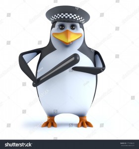Create meme: 3 d penguin, penguin with shatterstone, 3d penguin policeman