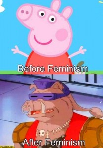 Создать мем: феминизм император пеппа, свинка пеппа, мультики