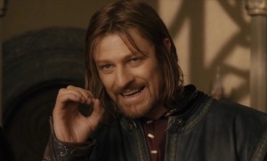 Create meme: Boromir smiled, the Lord of the rings Boromir, Sean bean Boromir