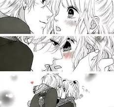 Создать мем: chapter, anime couple, мой первый поцелуй