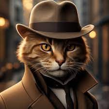 Create meme: cool cats, cat gangster art, cat mafia