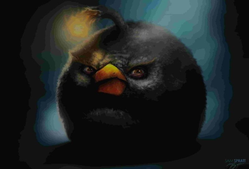 Создать мем: злые птицы, черная птичка энгри бердз, энгри бердз черный
