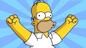 Create meme: Homer, The simpsons, Homer Simpson yuhuuuu