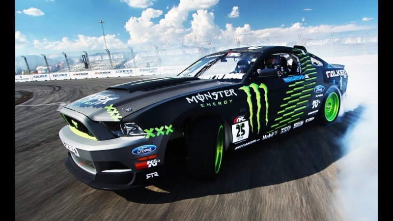 Create meme: ford mustang monster energy, drift, ford mustang gt formula drift