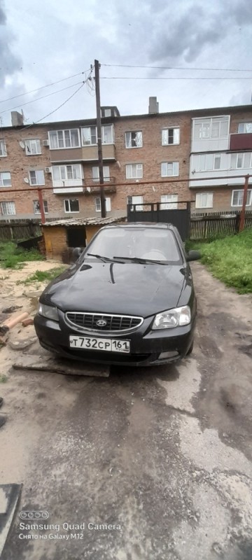 Создать мем: Hyundai Accent II (ТагАЗ), у002со64 хендай акцент, hyundai accent 2008