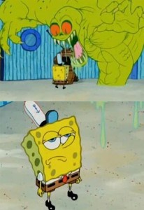 Создать мем: portrayed by spongebob, губка боб мем, шаблон для мема спанч боб