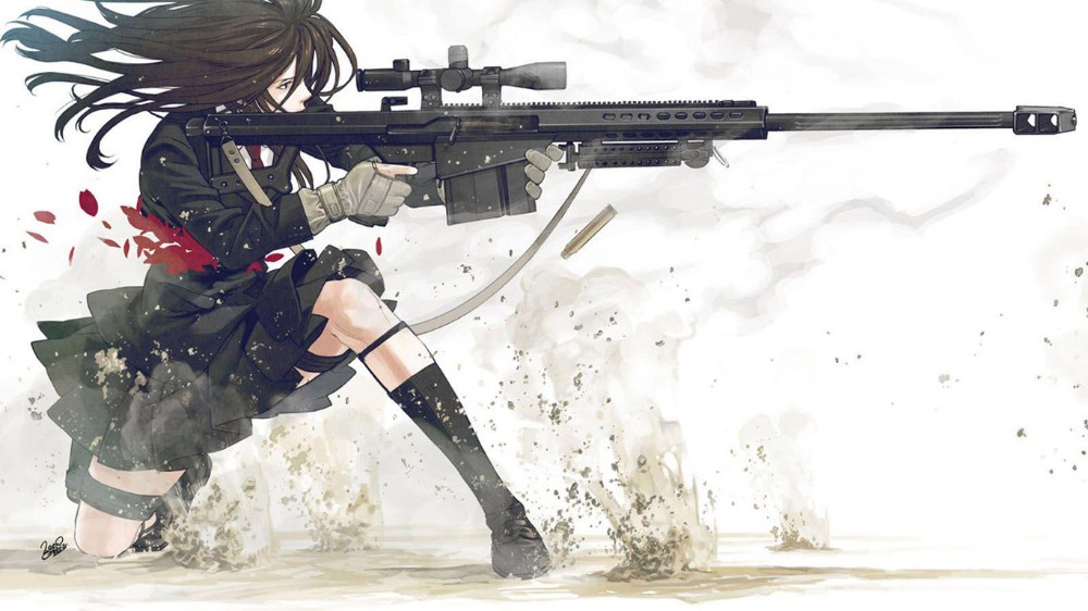 Create Meme Anime Sniper Wallpapers Anime Girls With Guns Anime With A Sniper Pictures Meme Arsenal Com
