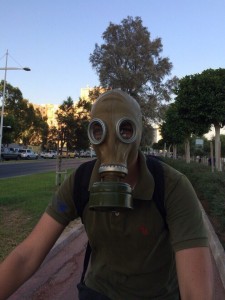 Create meme: the mask in school safety, old gas mask photo