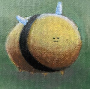 Создать мем: веселая пчела, картины, картина