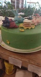 Create meme: cake, children's cake, cake with peppa pig