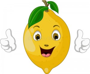 Создать мем: лимон с глазками, лимон мультяшный, веселый лимон