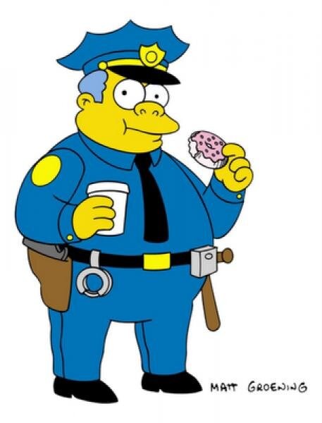 Create meme: Clancy Wiggum, The cop from the Simpsons, The simpsons cop