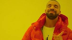 Create meme: drake in a fortnight, drake, hotline bling drake