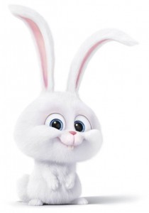 Создать мем: картинки кролика из мультика, кролик снежок из мультика, тайная жизнь домашних животных кролик