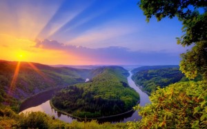 Create meme: the beauty of the earth, river landscape, beautiful nature
