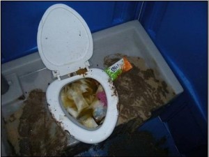 Create meme: temporary toilet, poop toilet video, photo of a shitty toilet