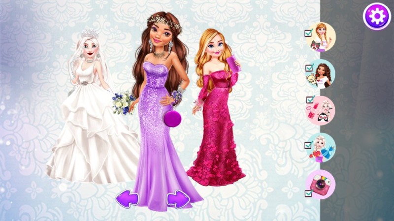 Create meme: the game , games for girls dress up princesses elsa wedding, dress up games