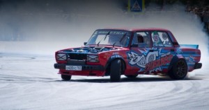 Create meme: race, vaz 2107, drift