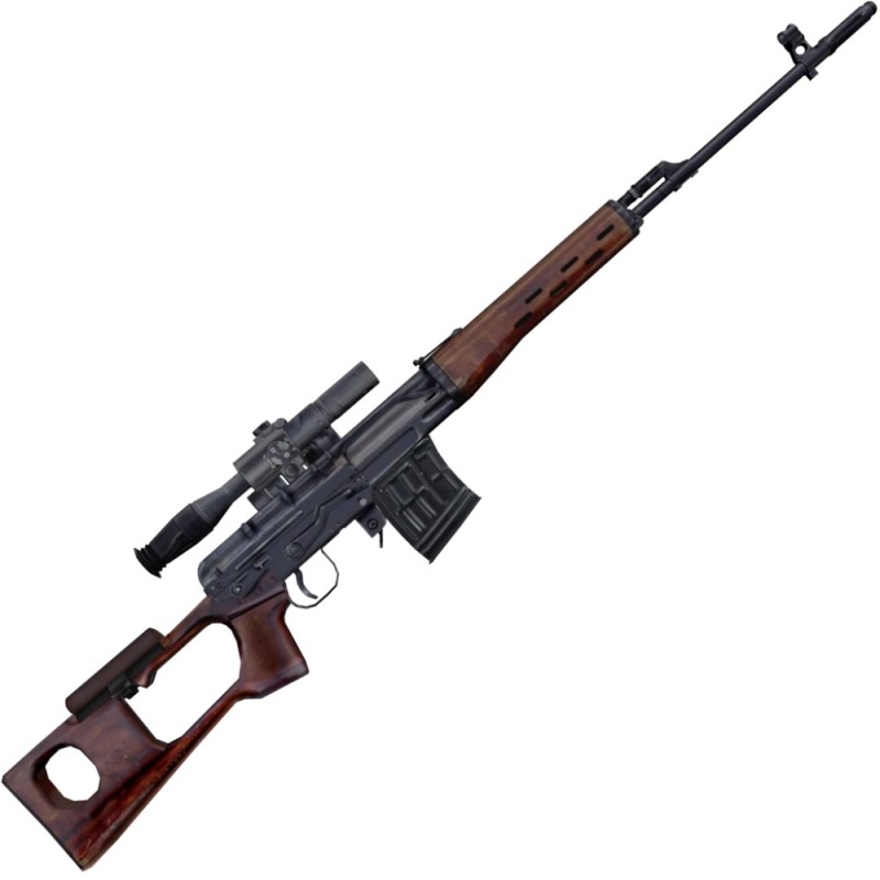 Create meme: dragunov sniper rifle, rifle lynx svd, dragunov sniper rifle weight