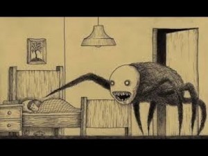 Create meme: jihn monster, scary monsters, the drawings of the monsters