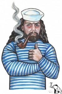 Create meme: black pirate, Edward teach Blackbeard, sailor