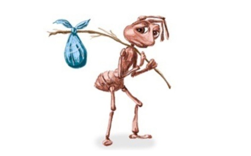 Create meme: ant for children, ant , cartoon ant