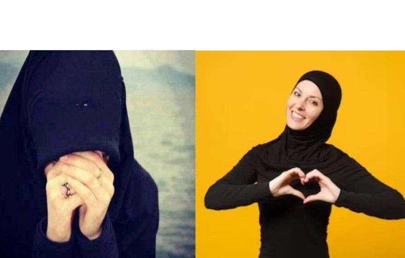 Create meme: leila tsitskieva, muslim women, beautiful girls in hijab