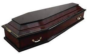 Create meme: a large coffin, lacquered coffin, black coffin