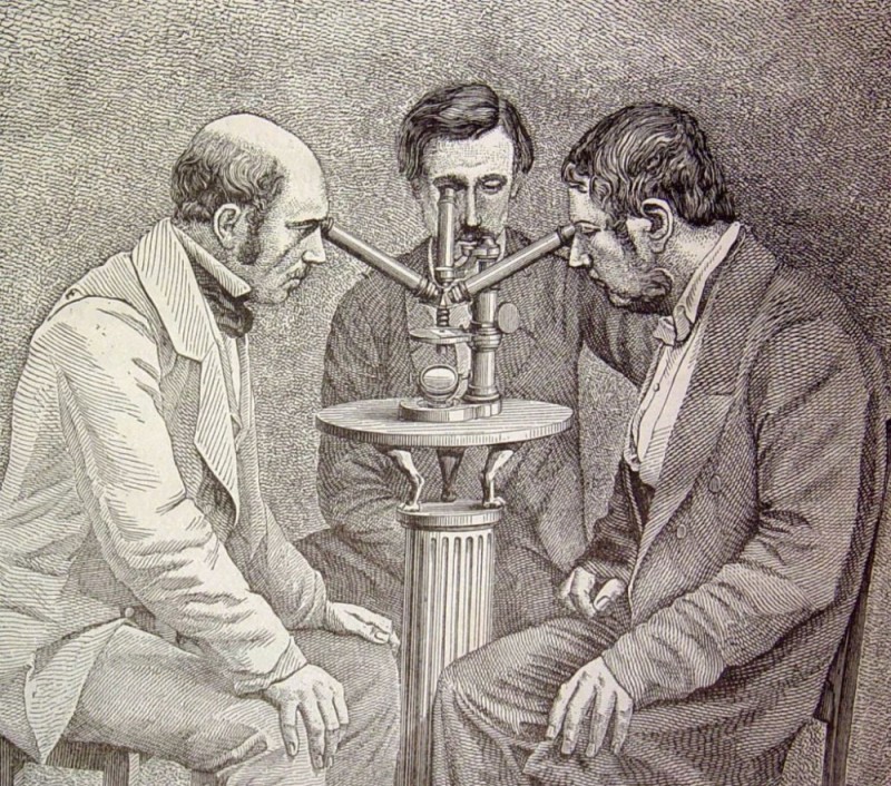 Создать мем: микроскоп гравюра, микроскоп старинный рисунок, спектроскоп бунзена
