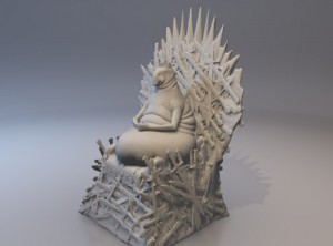 Create meme: Idun art, jdun on the throne game of thrones, jdun on the iron throne