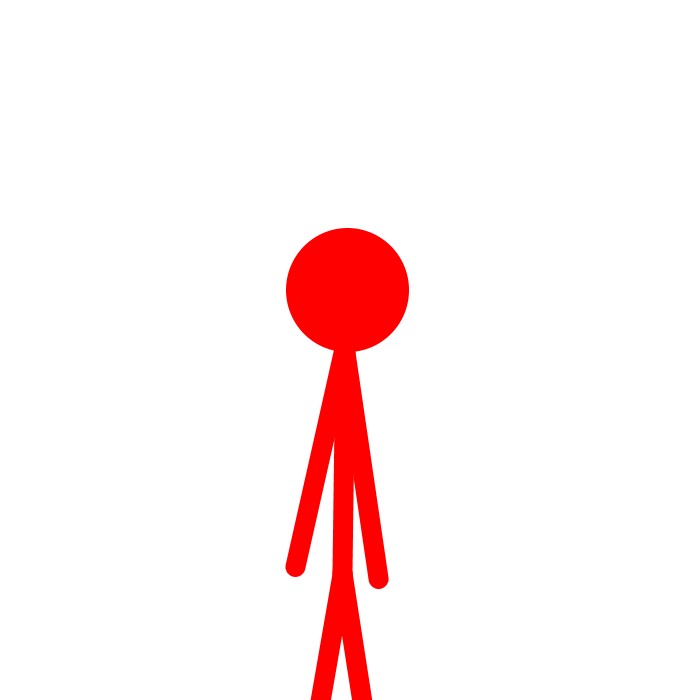 Create meme: red stickman, stickman, battle of stickmen