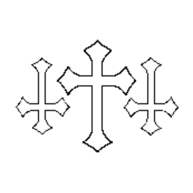 Create meme: cross stencil, drawing of the cross, cross 