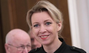 Create meme: zaharova, Zakharova laughs, Maria Zakharova