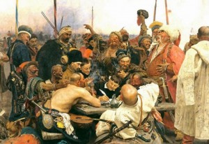 Create meme: Ilya Repin Cossacks