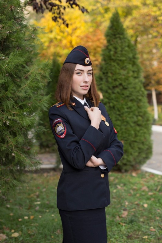 Create meme: "beauty in uniform-2019" Murmansk, a girl in a police uniform, women's police tunic