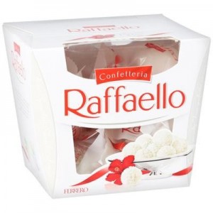 Create meme: Raffaello manufacturer, Raffaello, box of chocolates Raffaello