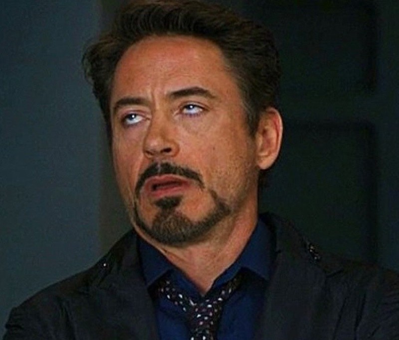 Create meme: Tony stark rolled his eyes, Robert Downey , Robert Downey Jr. rolled his eyes