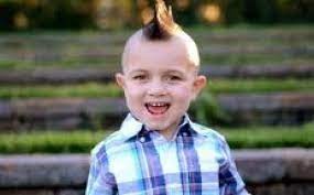 Create meme: hairstyles for boys, baby haircuts for a boy, The mohawk is small