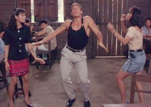 Create meme: dance, that feeling when, kickboxer 1989