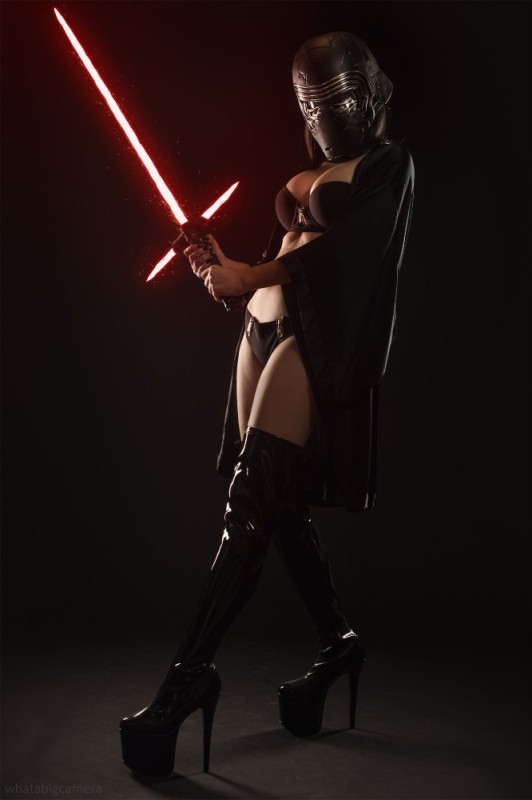 Create meme: Kristina Fink Star Wars, Darth Vader girl, Kristina Fink Star Wars Sith