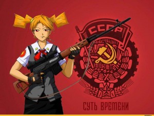 Создать мем: аниме советский союз, алиса бл, коммунисты аниме